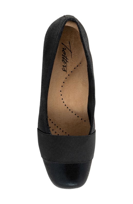 Shop Trotters Samantha Flat In Black