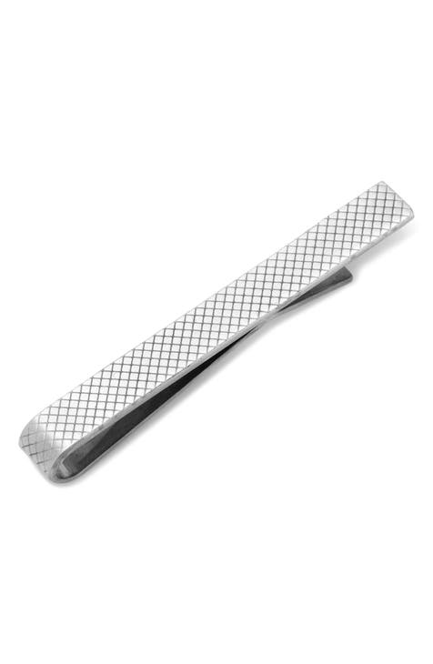Buy Brushed and Diagonal Line Tie Clip Tie Bar Modernist Men's