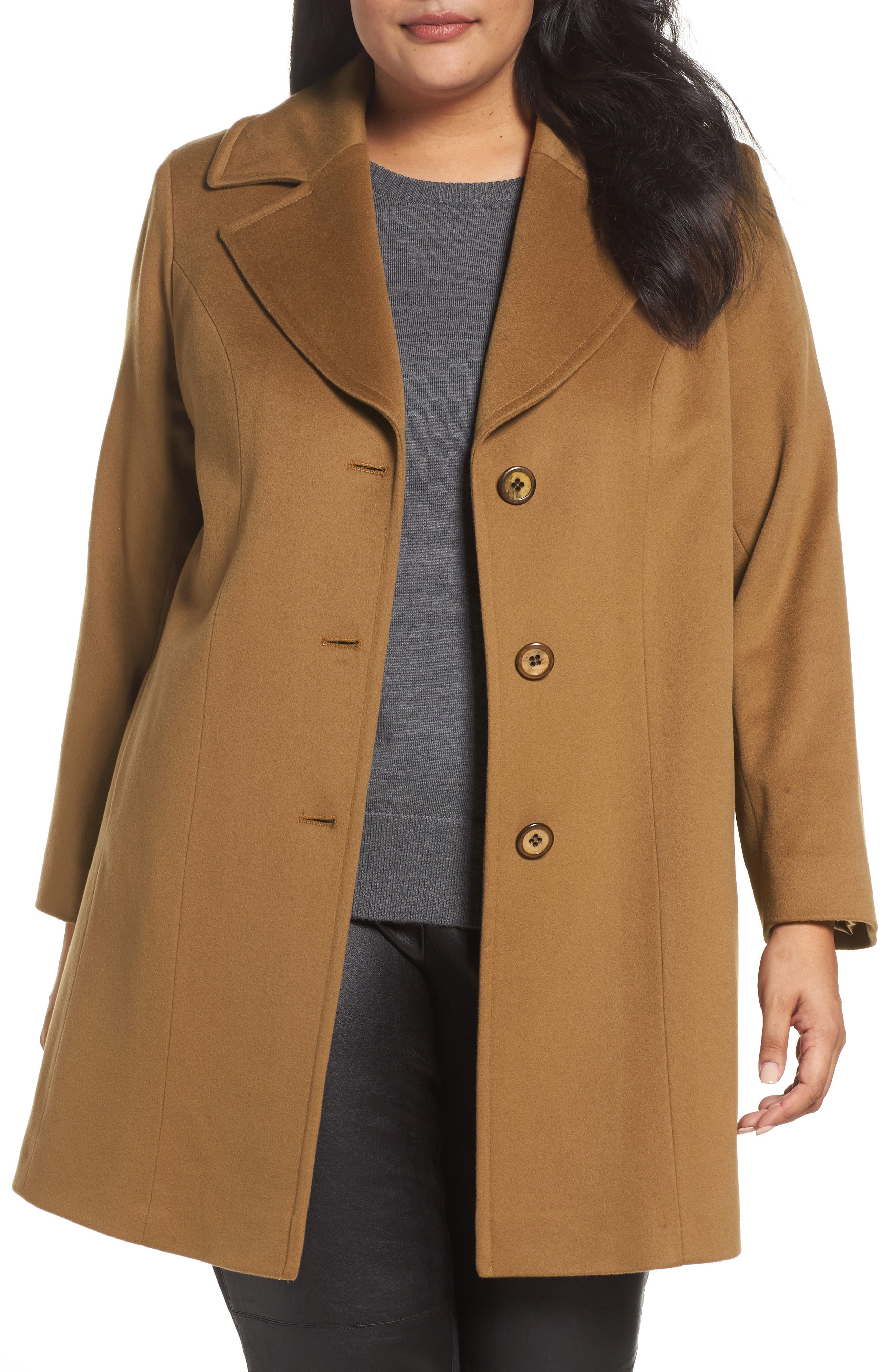 plus size walking coat