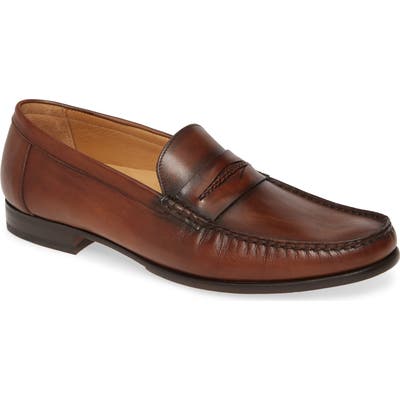 Mezlan Malaga Penny Loafer- Brown