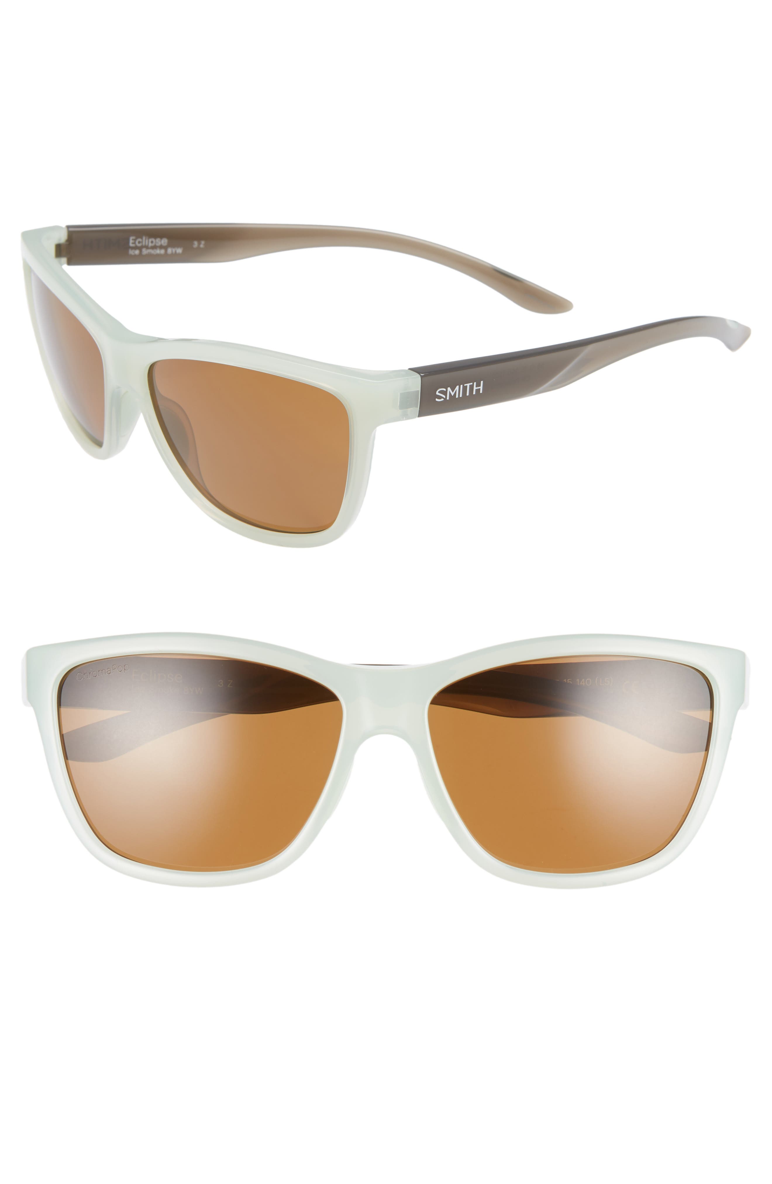 UPC 716736063386 product image for Women's Smith Eclipse 58Mm Chromapop(TM) Polarized Sunglasses - Icesmoke/ Brown | upcitemdb.com