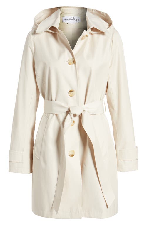 Shop Sam Edelman Trench Coat With Removable Hood In Birch