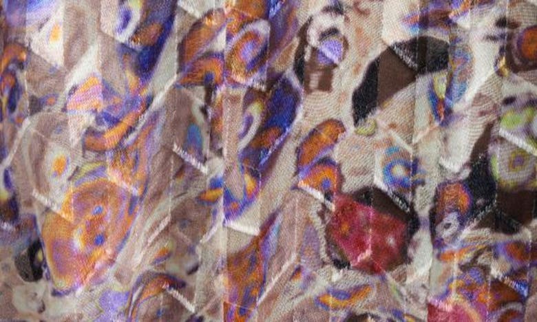 Shop Isabel Marant Nemil Abstract Print Ruched Midi Dress In Ecru