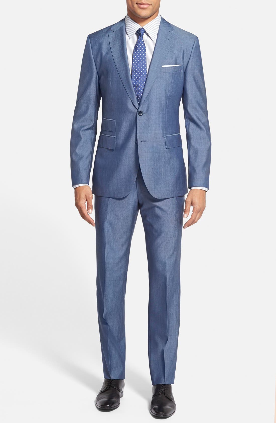 BOSS 'Jacobs/Lenon' Trim Fit Wool & Silk Suit Nordstrom