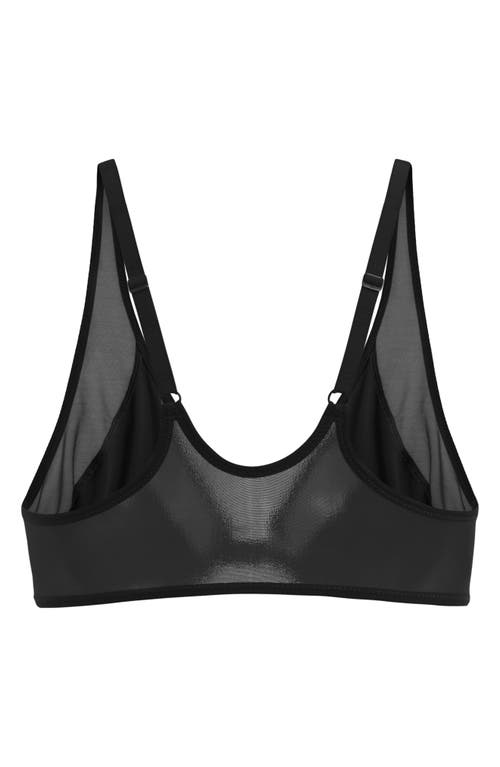 Shop Wolford Front Closure Underwire Bra In Black