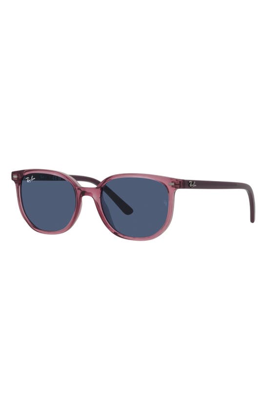 Shop Ray Ban Ray-ban Kids' Elliot Junior 46mm Square Sunglasses In Trans Pink