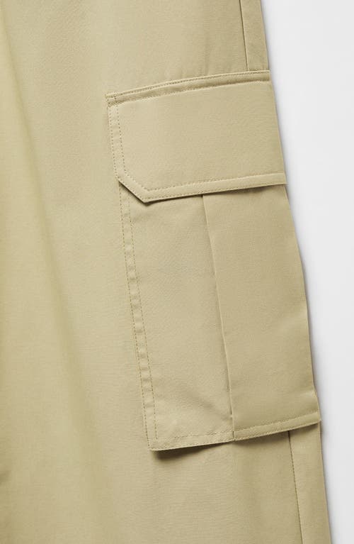 Shop Mango Tortello Cargo Pants In Light Beige