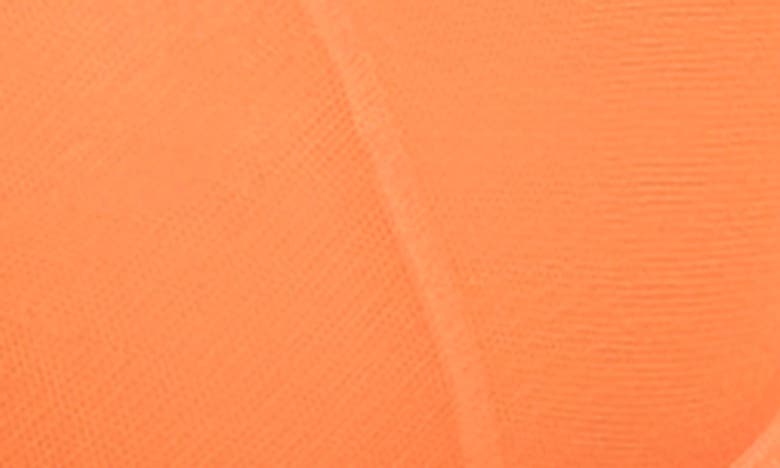 Shop Mapalé Mapale Mesh Underwire Bra, G-string & Garter Belt Set In Hot Orange