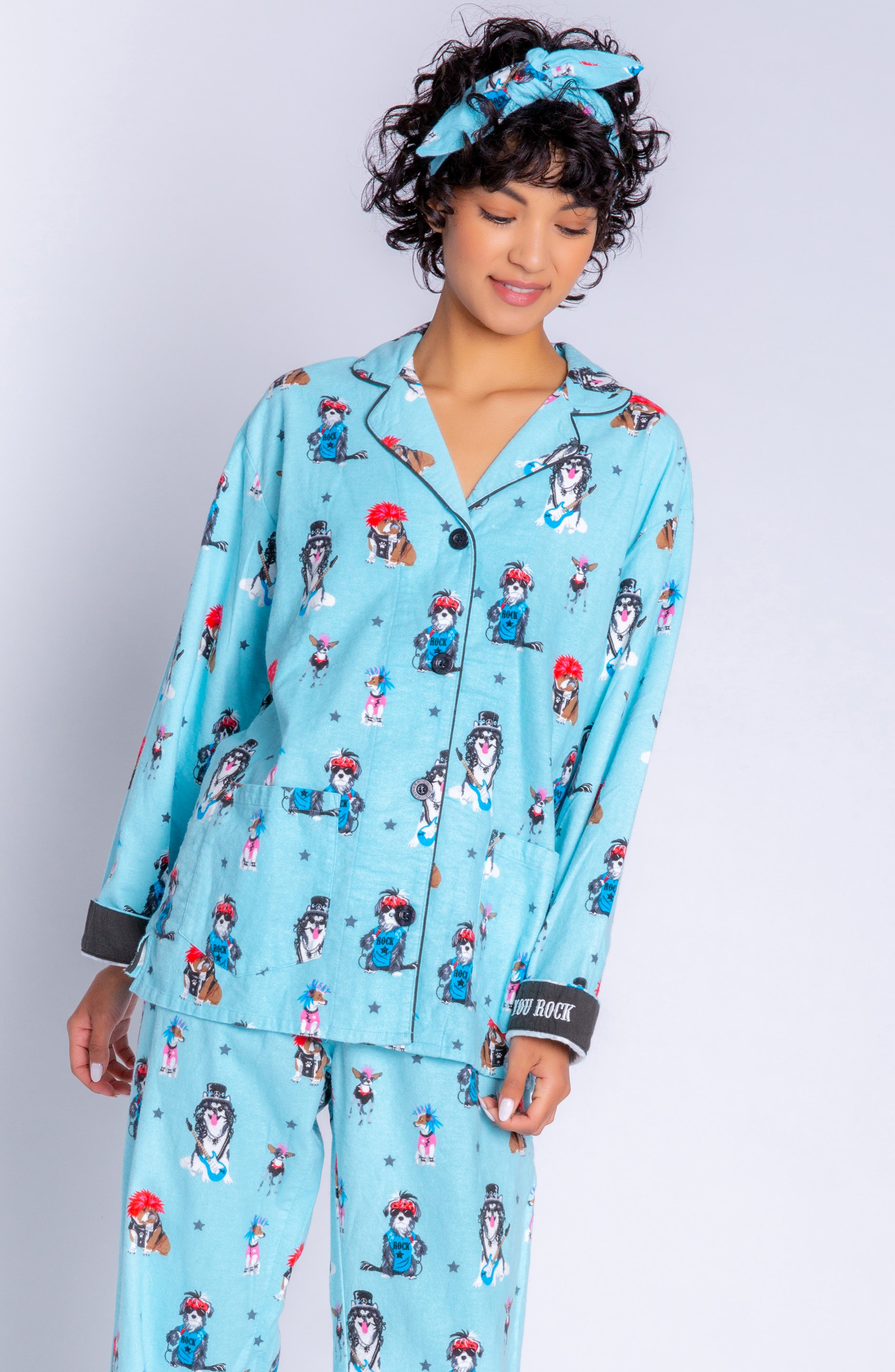 PJ Salvage Flannel Pajamas with 