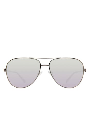 Kurt Geiger London Kgl1001 Aviator Sunglasses In Gunmetal