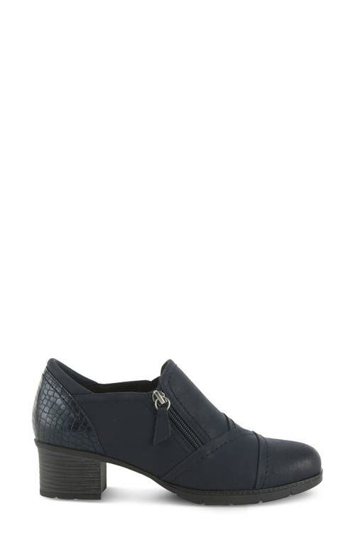 Spring Step Ellena Water Resistant Bootie In Navy