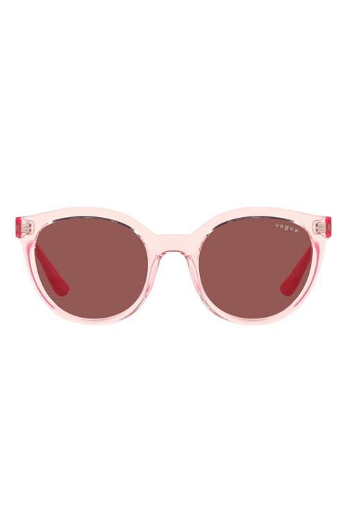 50mm Oval Sunglasses in Trans Pink