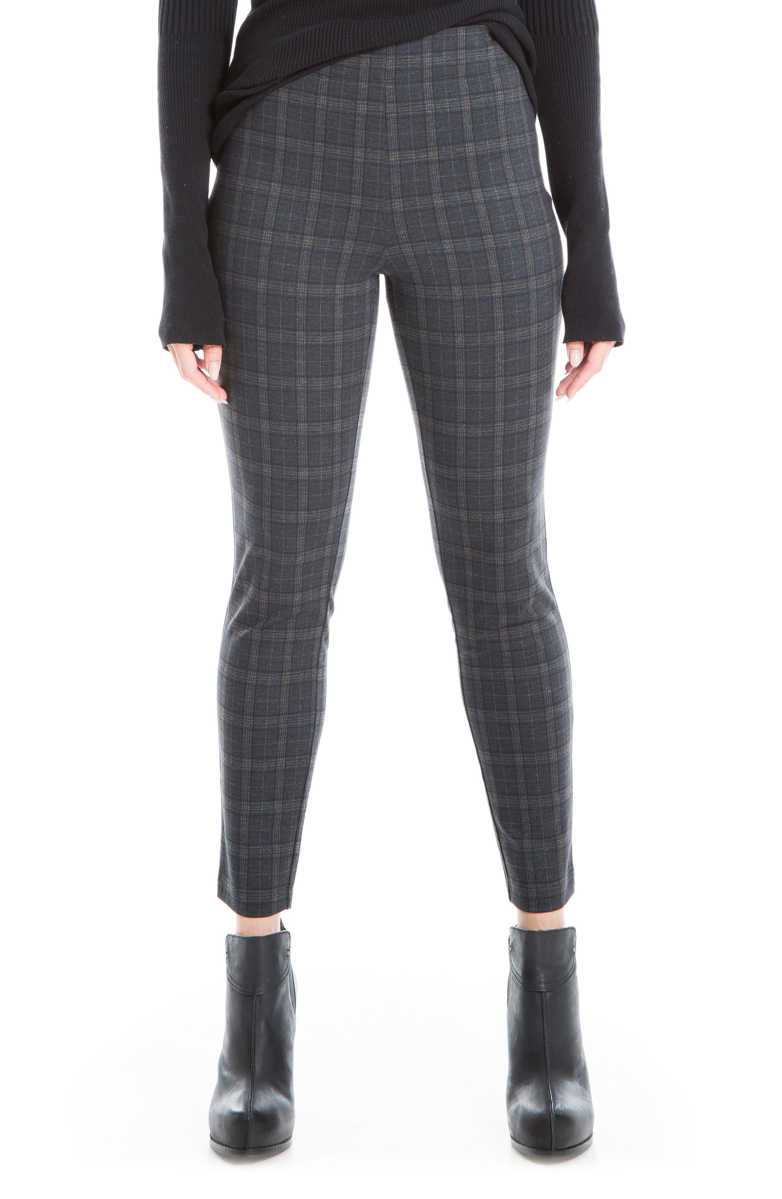 Max Studio Pinstripe High Waisted Ankle 