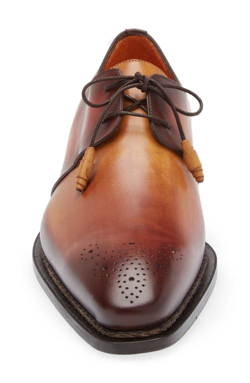 Shop Mezlan Principe Tassel Derby In Tan/rust