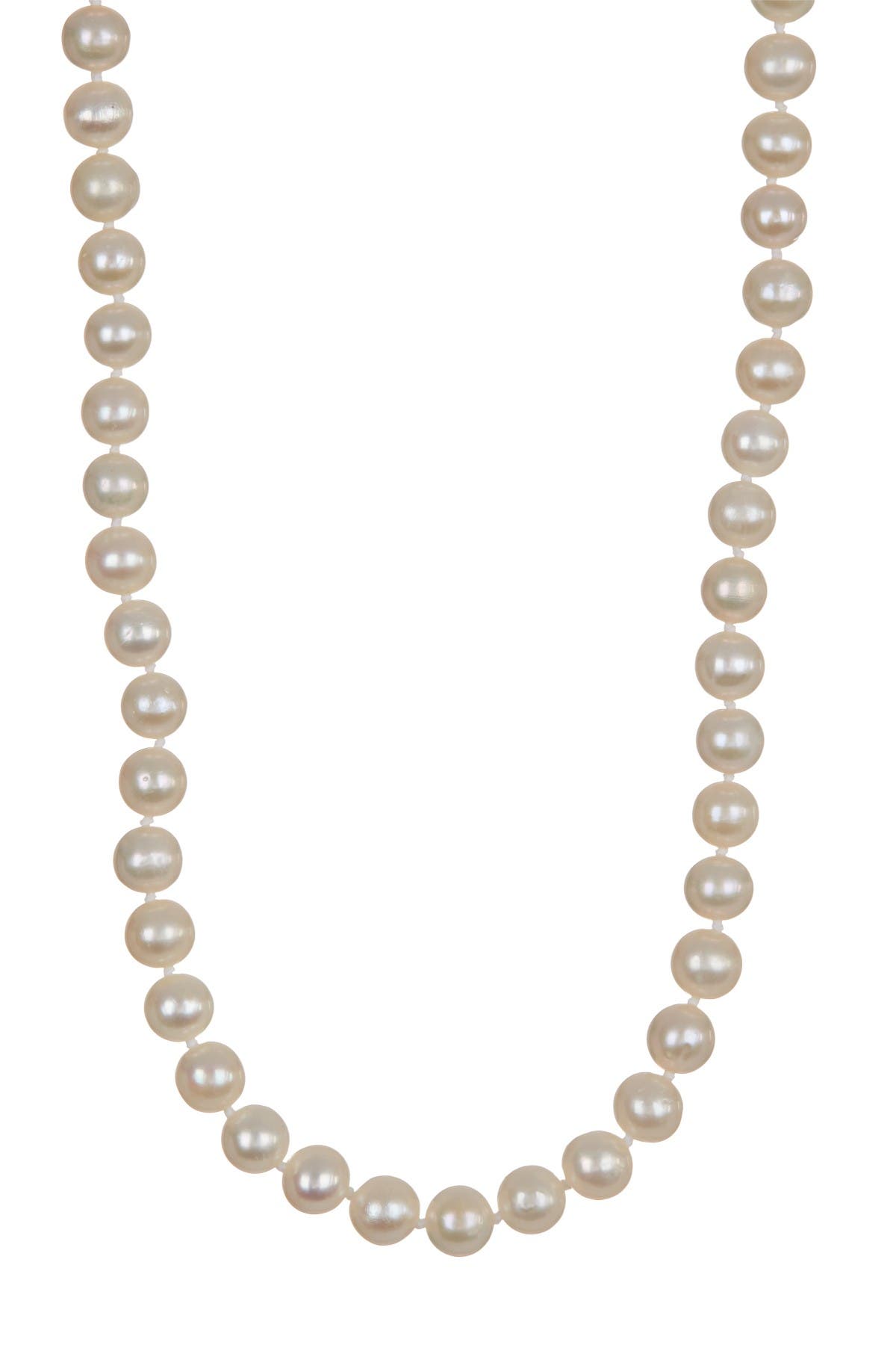 Splendid Pearls 6mm Natural White Freshwater Pearl Necklace
