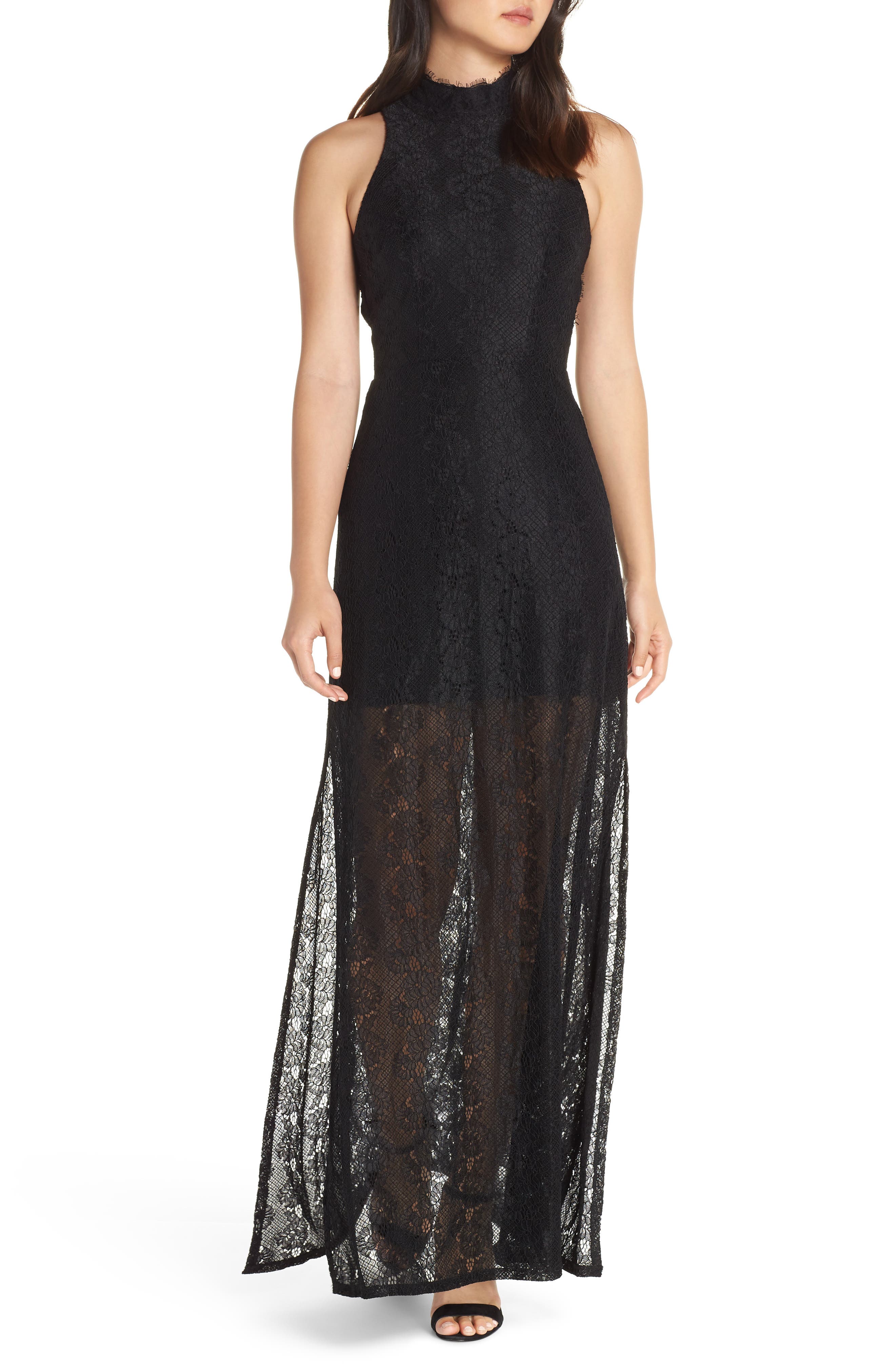 Ali & Jay Return To Love Lace Maxi Dress, Black