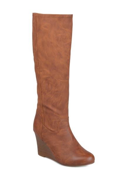 Journee Collection Langly Wedge Heel Tall Boot Nordstrom Rack