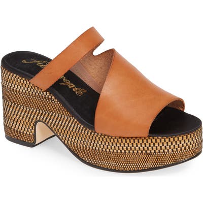 Free People Demi Platform Slide Sandal, Brown