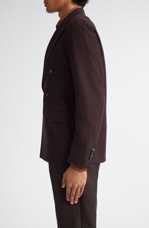 Shop Massimo Alba Double Breasted Wool Sport Coat In Lava