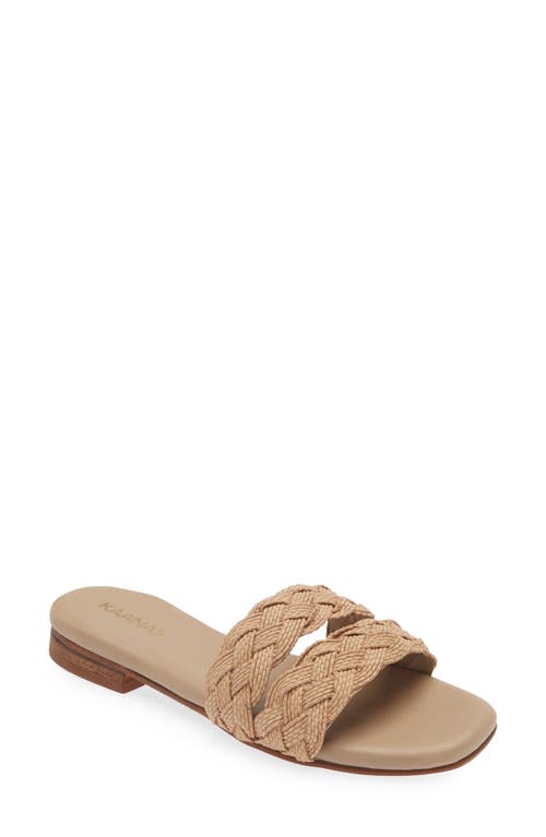 Kaanas Papagayo Slide Sandal in Camel