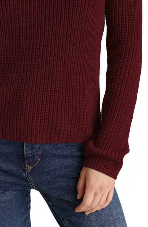 525 Jane Cotton Sweater In Oxblood
