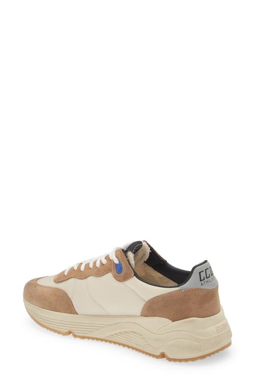 Golden Goose Running Sole Sneakers In Ivory/grey/tobacco 15537