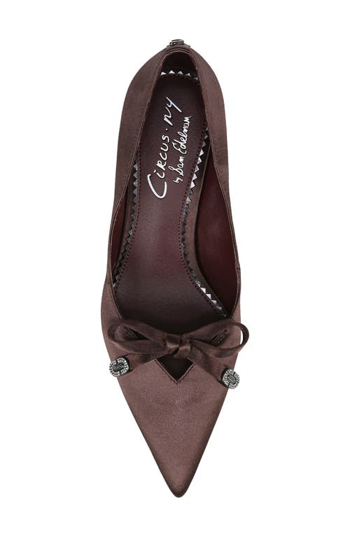 Shop Circus Ny By Sam Edelman Fleur Pointed Toe Pump In Dark Chocolate