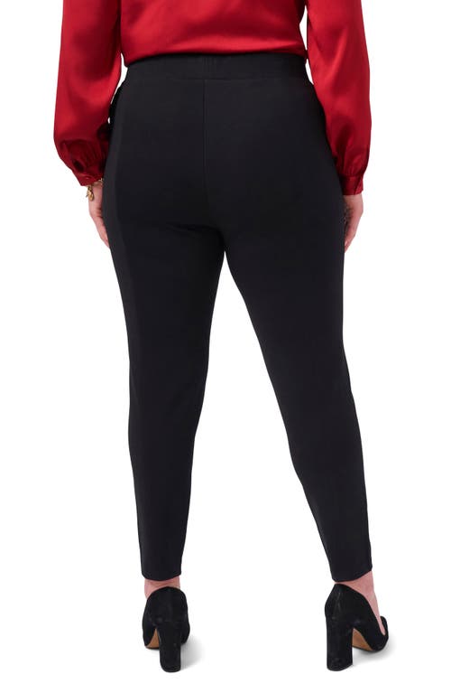 Shop Vince Camuto High Waist Ponte Knit Leggings In Rich Black/black