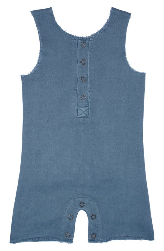 Shop L'ovedbaby Sleeveless Organic Cotton Romper In Sky