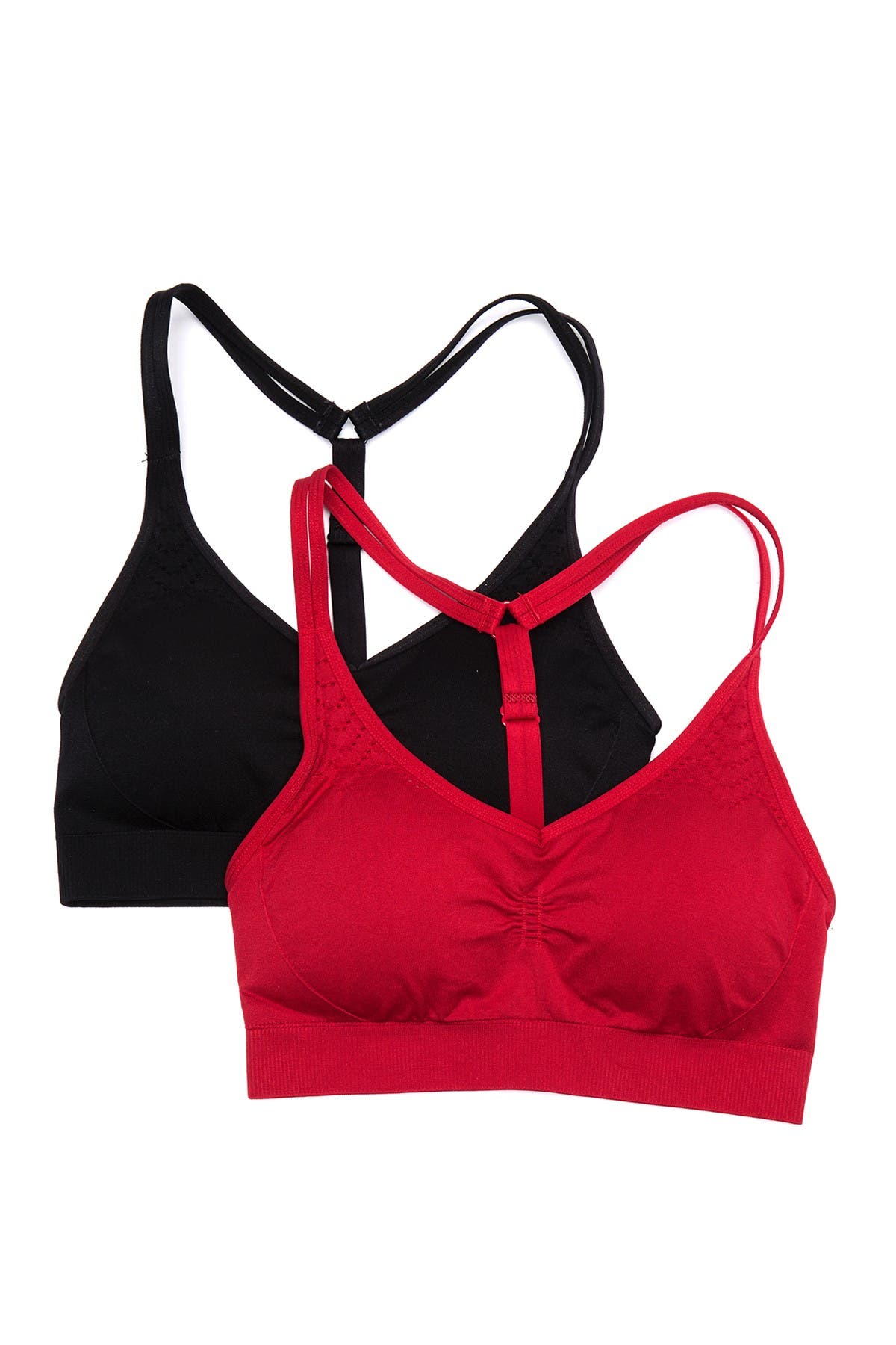 90 Degree By Reflex Strappy Racerback Sports Bra Pack of 2 Nordstrom Rack