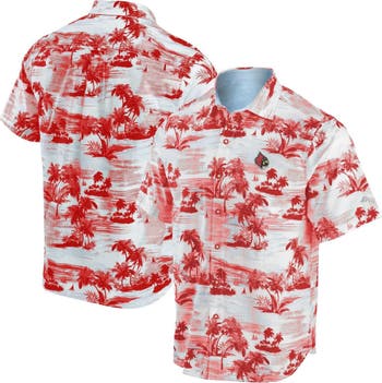 Men's Tommy Bahama Red Louisville Cardinals Tropical Horizons Button-Up Shirt Size: Large