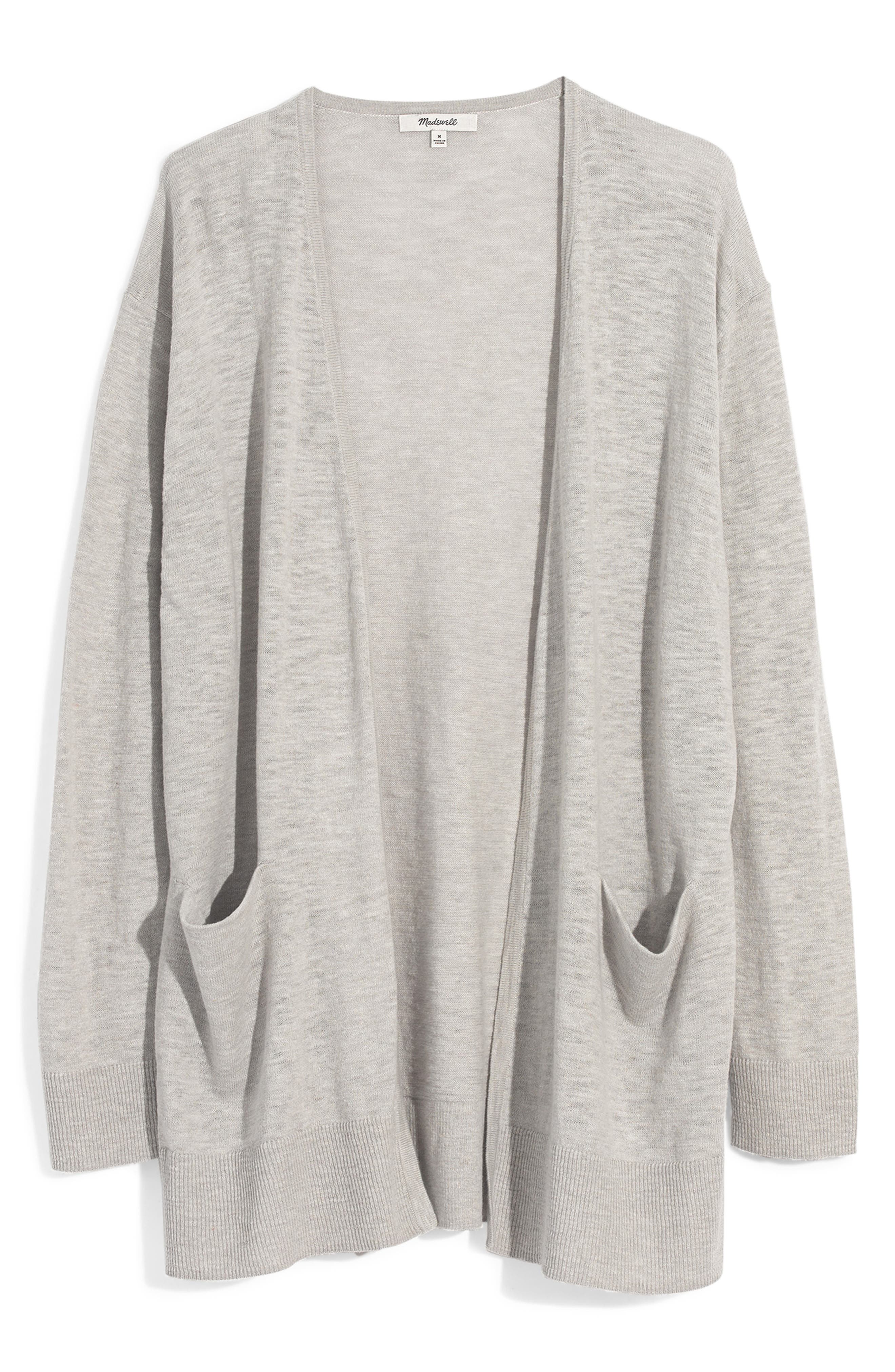 Plus Size Madewell Summer Ryder Cardigan, Grey