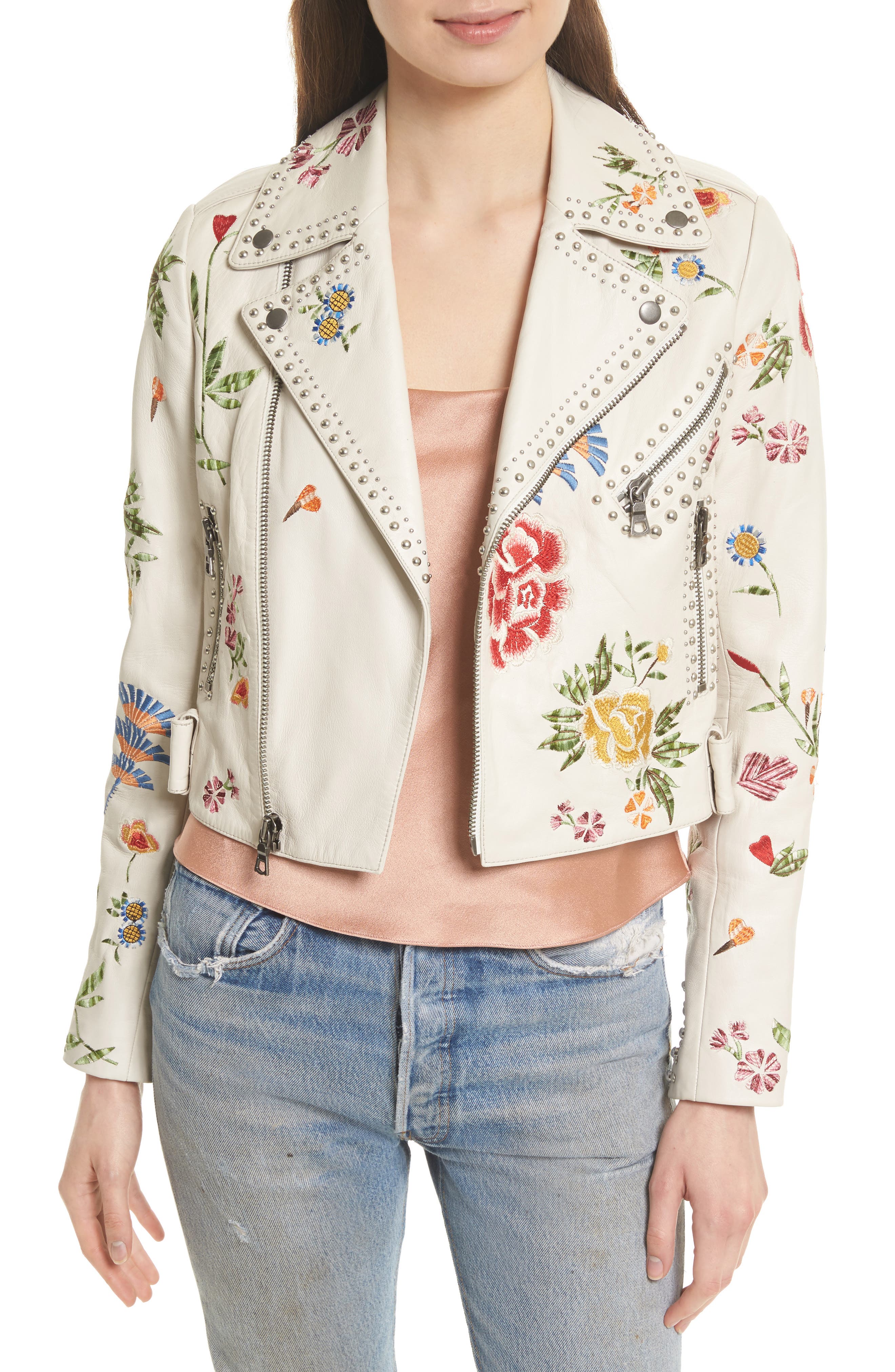 alice and olivia cody leather jacket