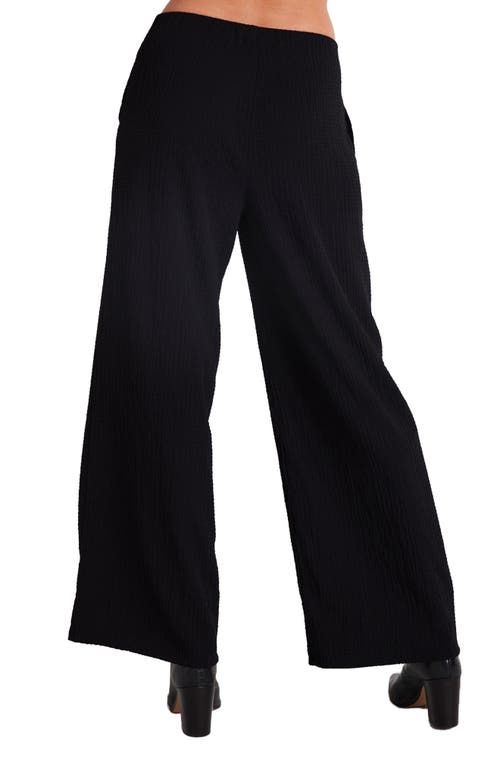 Shop Bella Dahl Clean Wide Leg Pants In Black