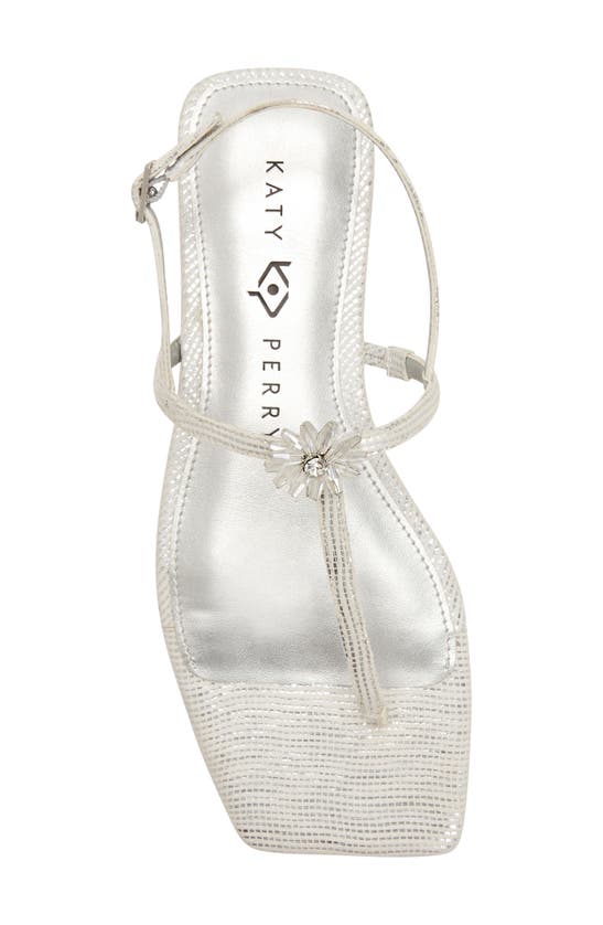 Shop Katy Perry The Camie T-strap Slingback Sandal In Silver