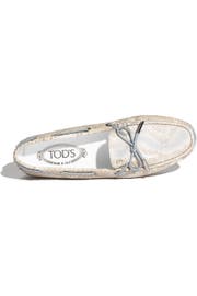 Tod's 'Heaven New Laccetto' Genuine Python Driving Moccasin | Nordstrom