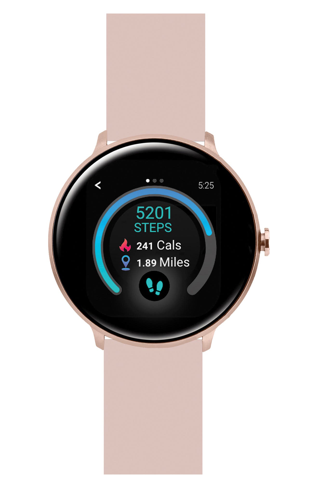 I Touch Sport 3 Rose Gold Case Blush Strap Touchscreen Smartwatch, 45mm
