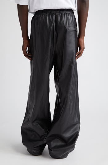Balenciaga Leather Track Pants