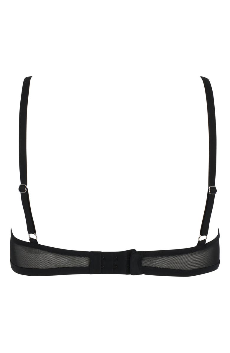 Love, Vera Fringe Rhinestone Open Cup Underwire Bra Nordstrom