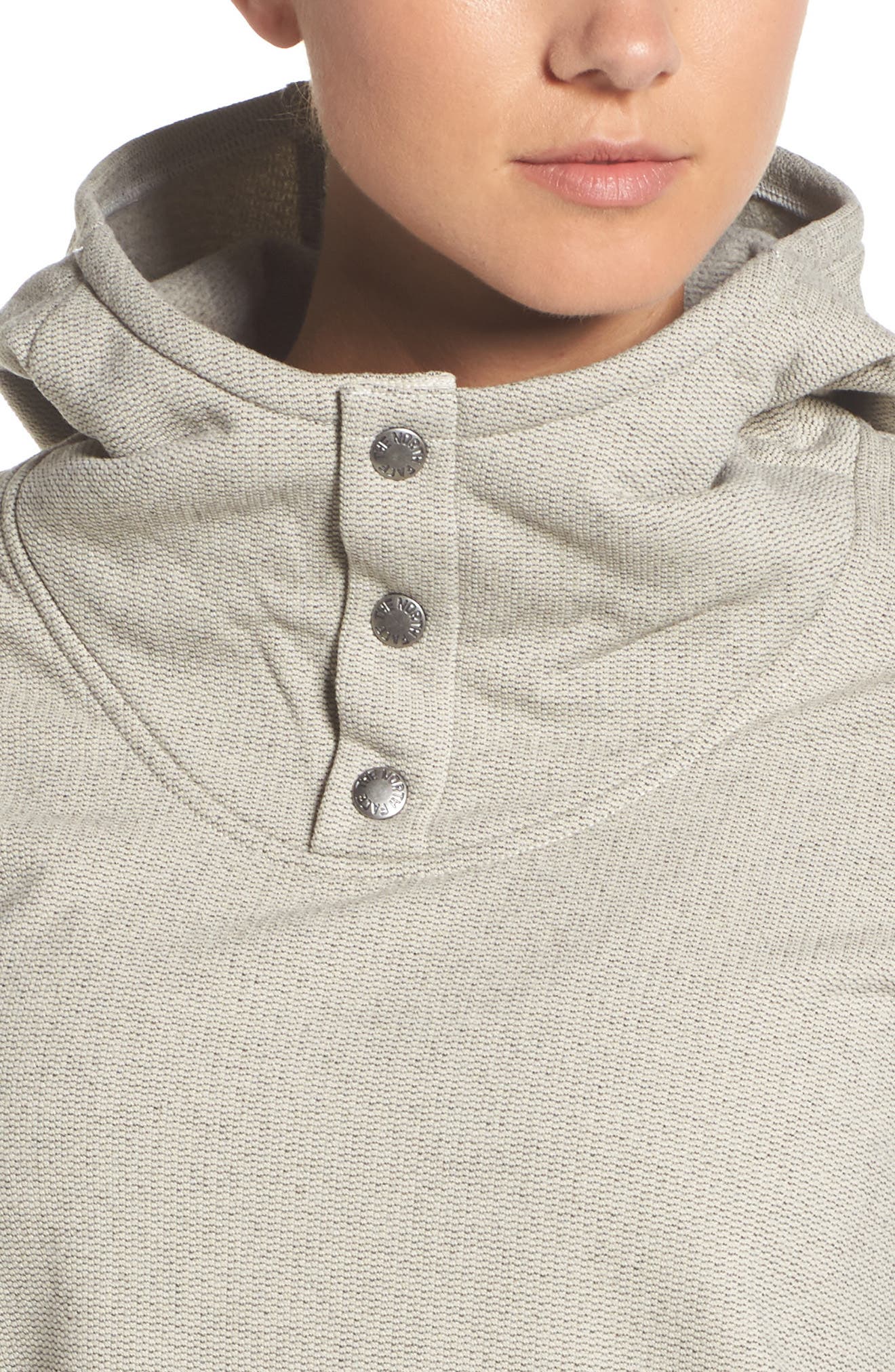 north face knit stitch fleece hoodie