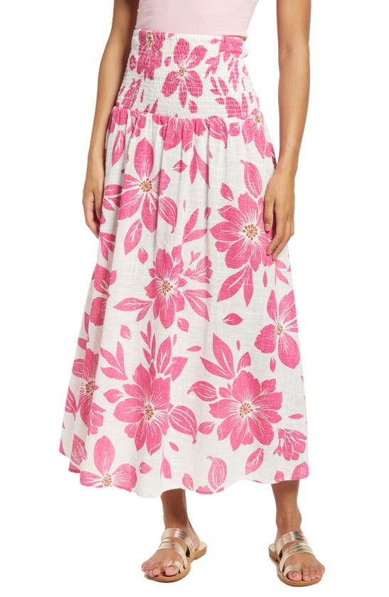 Rip Curl Azalea Cotton Maxi Skirt In Pink ModeSens