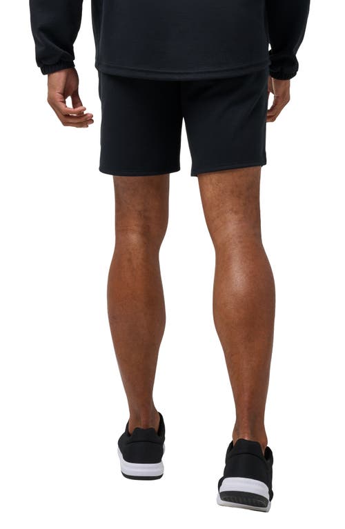 Shop Travismathew Sideslip Fleece Shorts In Black