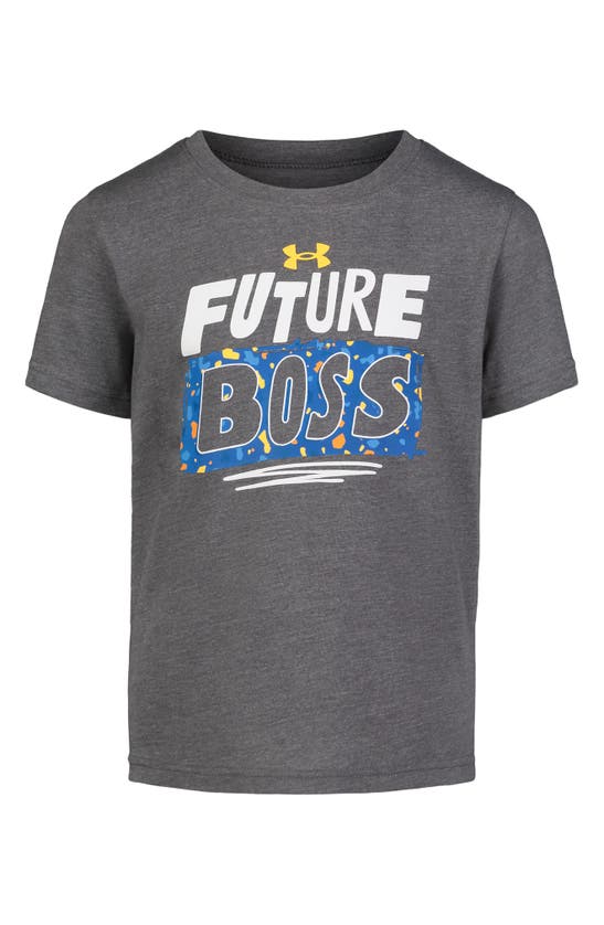 Under Armour Kids' Future Boss Performance Graphic T-shirt In Gray