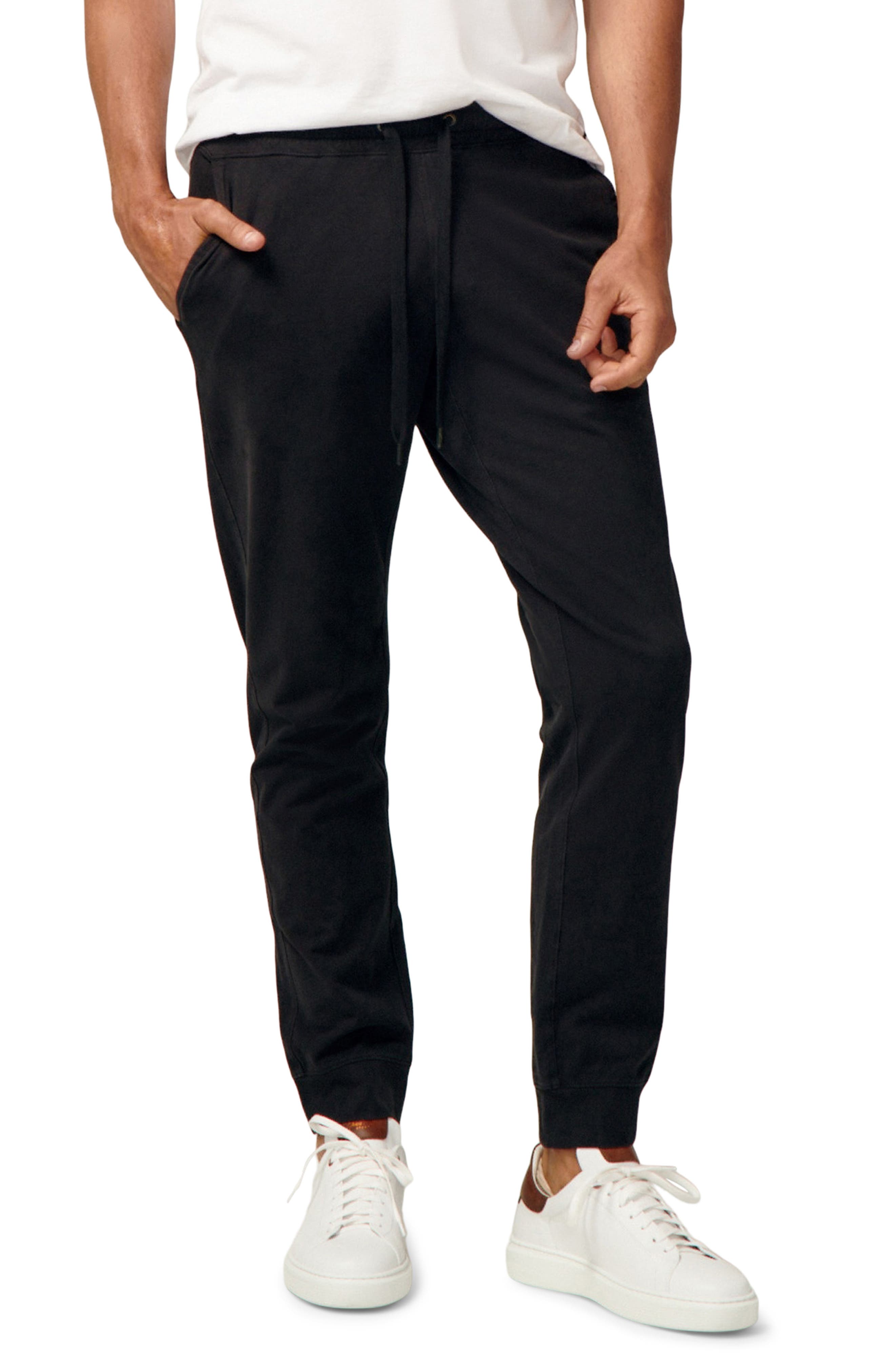 skinny fit black joggers