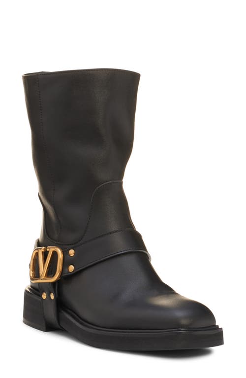 Shop Valentino Garavani Vlogo Signature Engineer Boot In Nero