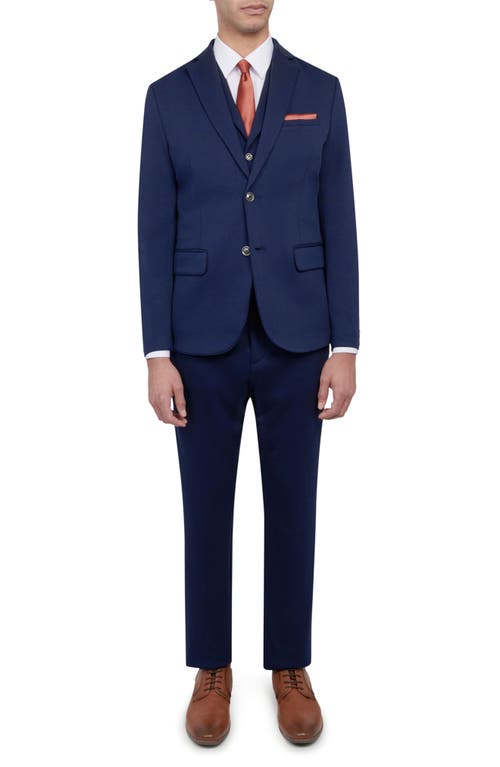Brooklyn Brigade Slim Fit Performance Knit Sport Coat In River Blue
