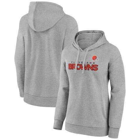 Women's Fanatics Branded Heather Gray New York Giants Cozy Primary Pullover Hoodie