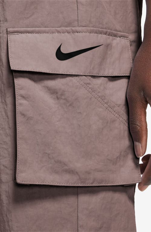 Shop Nike Sportswear Essential Cargo Pants In Smokey Mauve/black