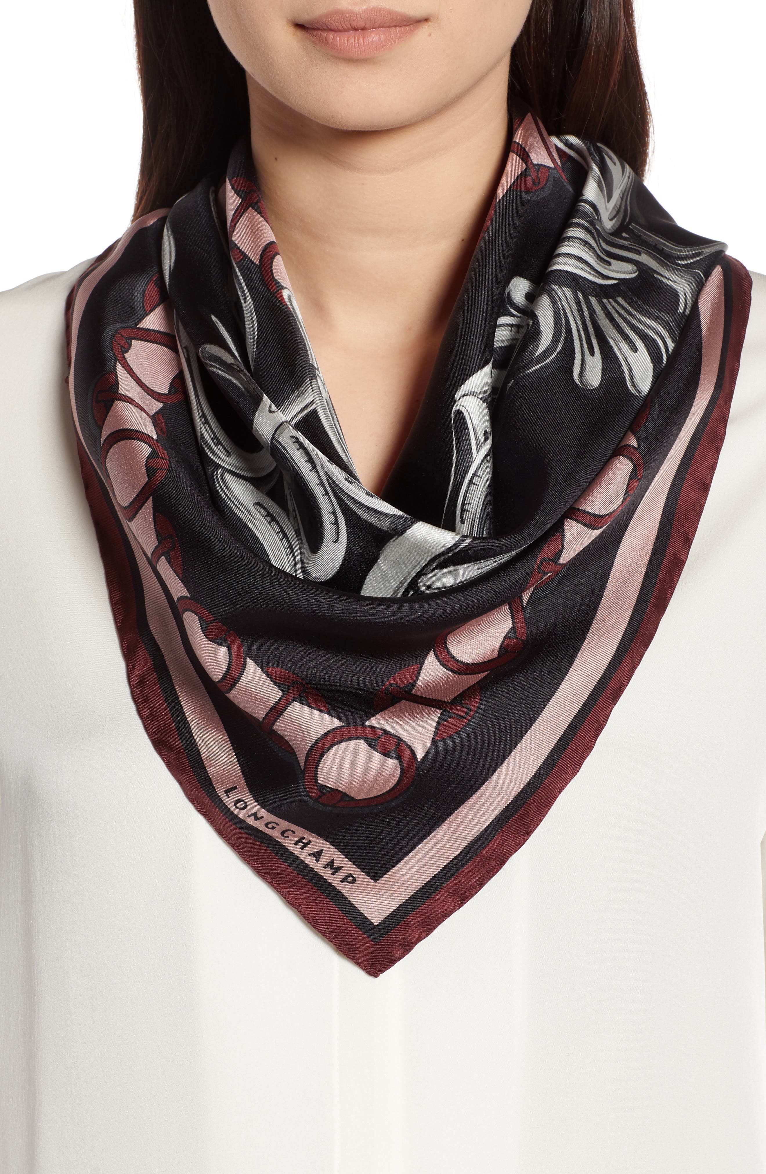 longchamp silk scarves