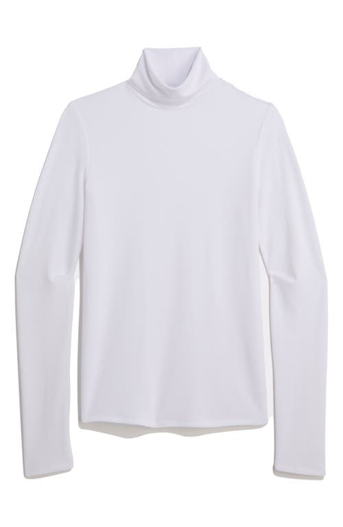 Shop Vineyard Vines Piqué Turtleneck In White Cap